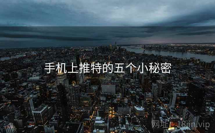 手机上推特的五个小秘密  第1张