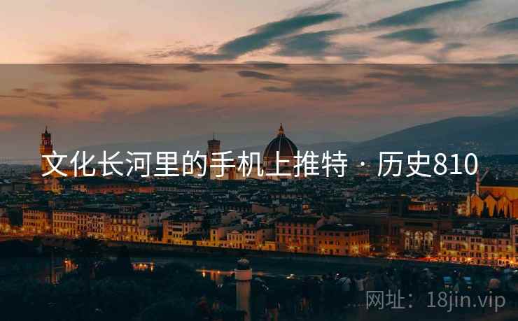 文化长河里的手机上推特 · 历史810