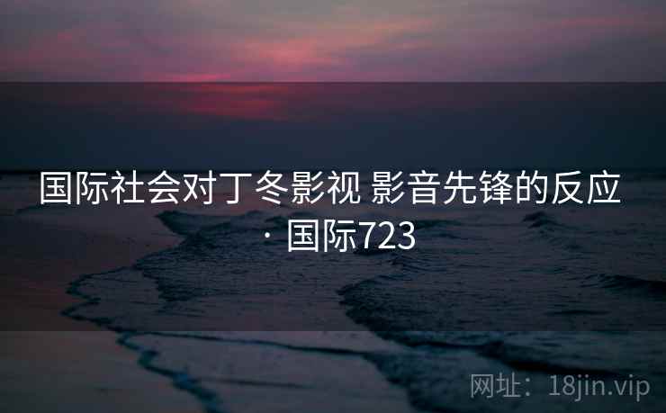 国际社会对丁冬影视 影音先锋的反应 · 国际723  第2张
