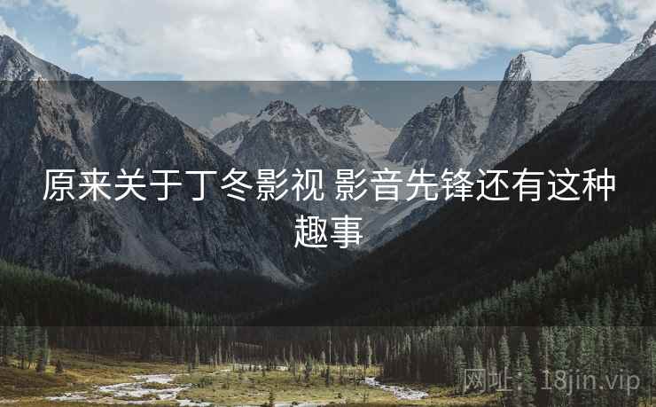 原来关于丁冬影视 影音先锋还有这种趣事  第2张